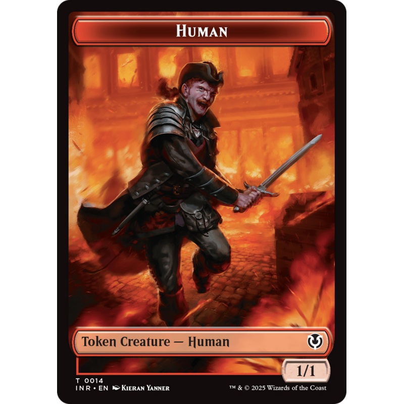 Human (0014) // Emblem - Chandra, Dressed to Kill Double-Sided Token [Innistrad Remastered Tokens]