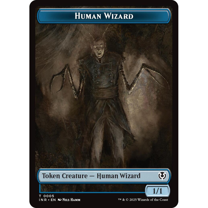 Human Wizard // Emblem - Jace, Unraveler of Secrets Double-Sided Token [Innistrad Remastered Tokens]