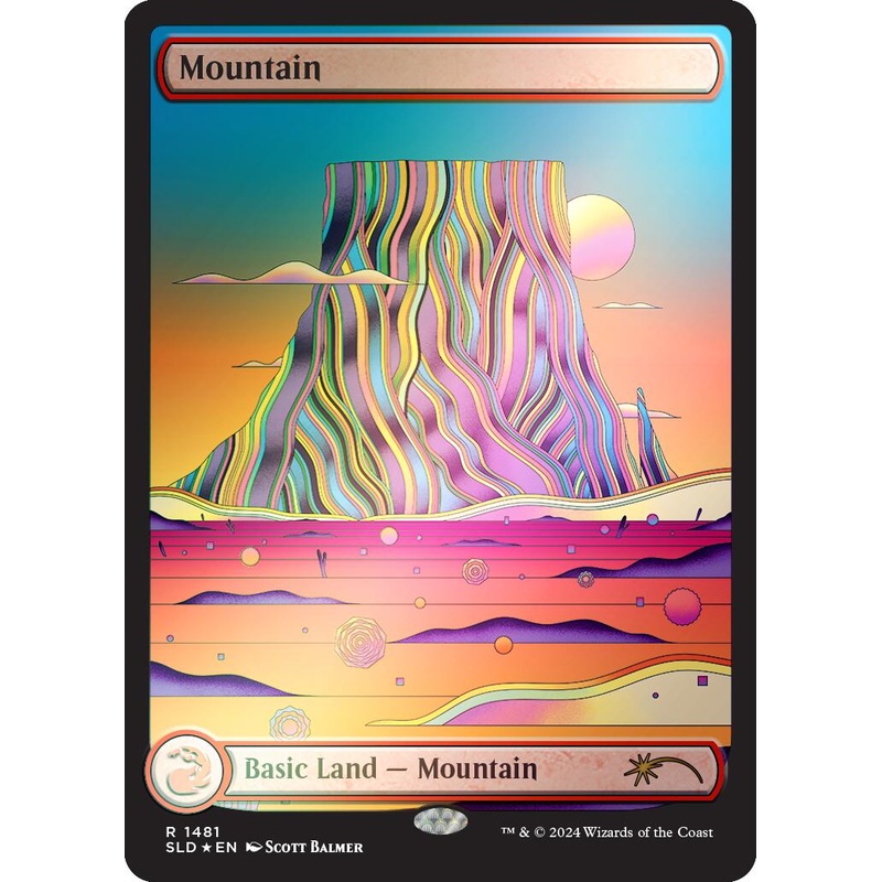 Mountain (1481) (Rainbow Foil) [Secret Lair Drop Series]