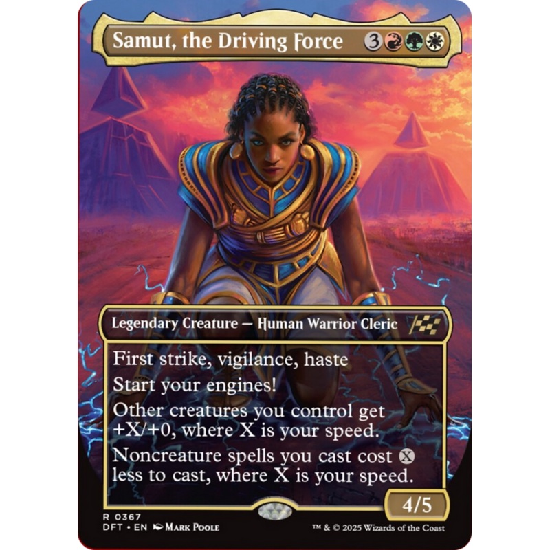 Samut, the Driving Force (Borderless) [Aetherdrift]