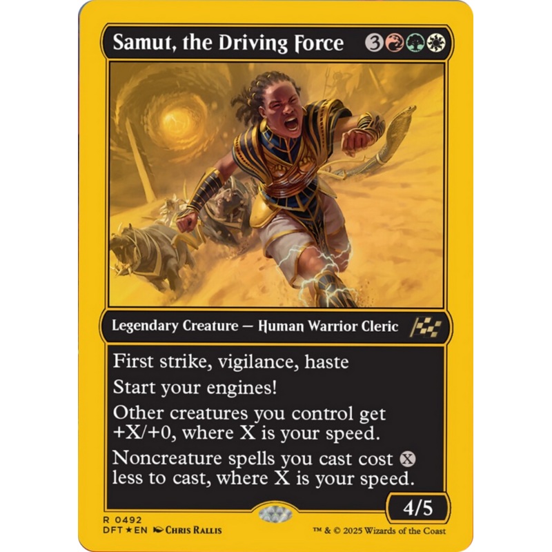 Samut, the Driving Force (First-Place Foil) [Aetherdrift]