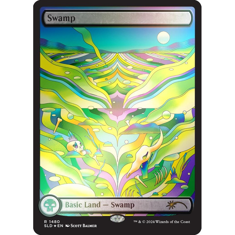 Swamp (1480) (Rainbow Foil) [Secret Lair Drop Series]