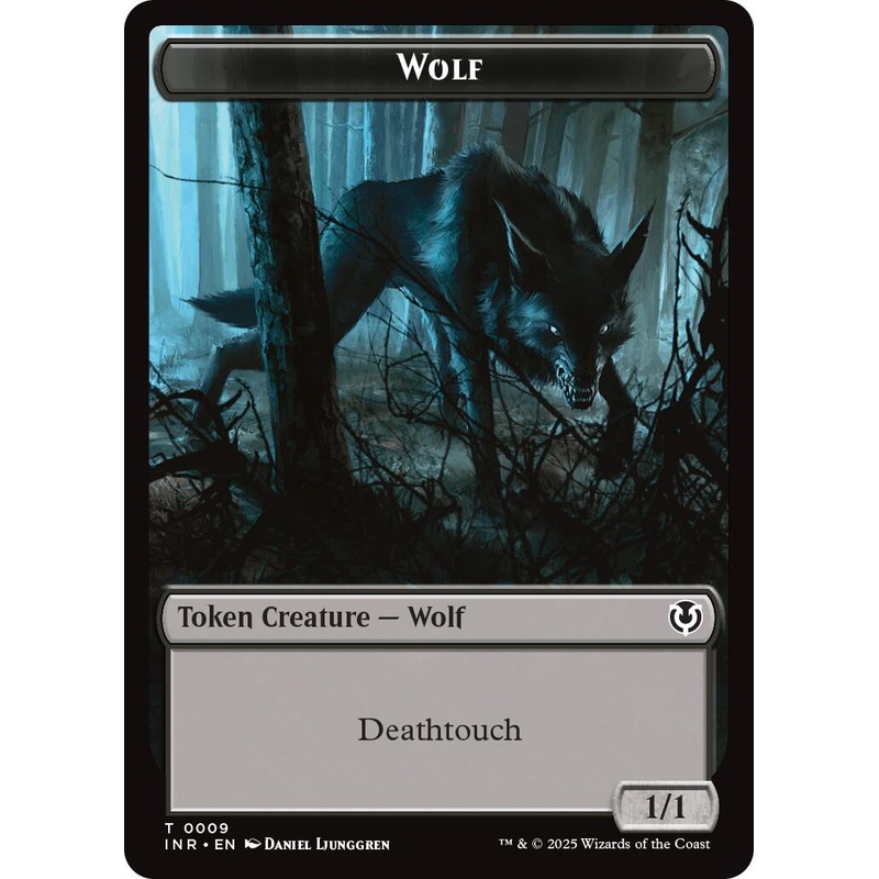 Wolf (0009) // Wolf (0018) Double-Sided Token [Innistrad Remastered Tokens]