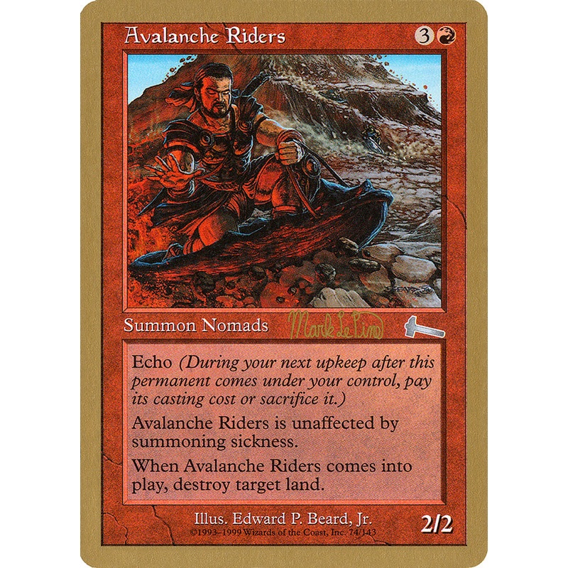 Avalanche Riders (Mark Le Pine) [World Championship Decks 1999]