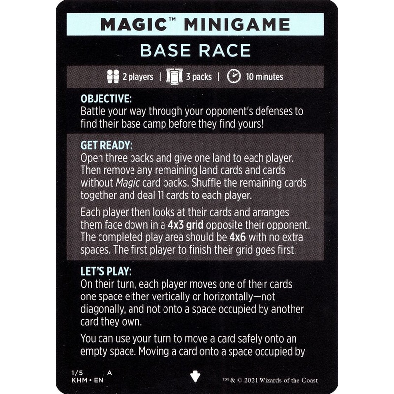 Base Race (Magic Minigame) [Kaldheim Minigame]