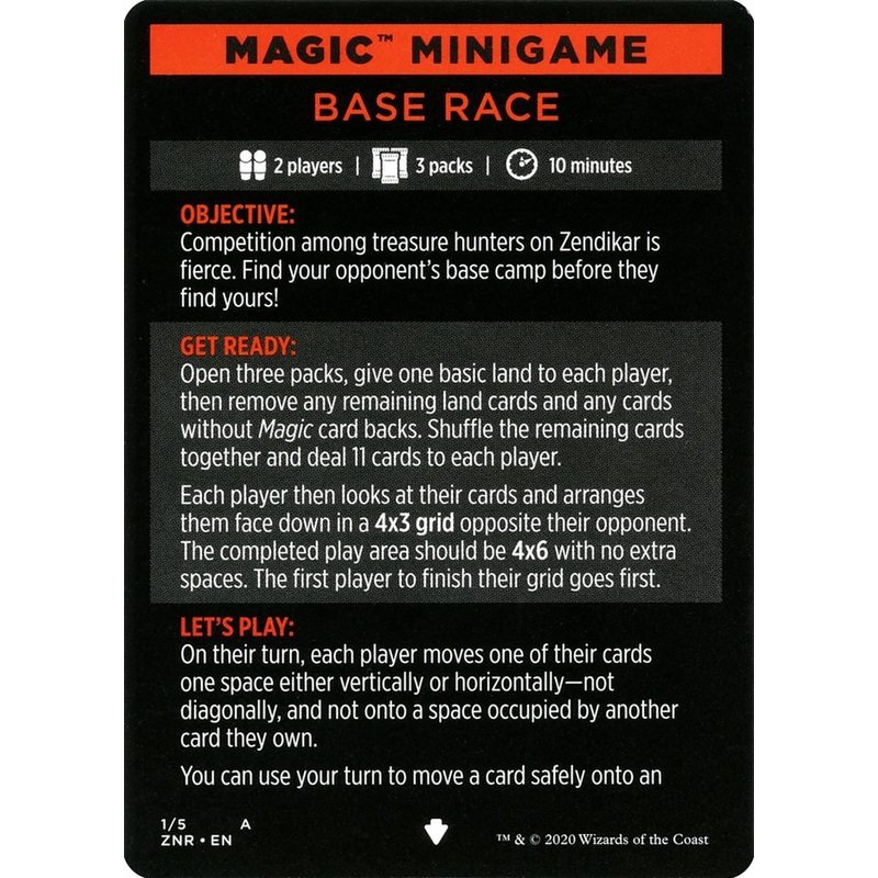 Base Race (Magic Minigame) [Zendikar Rising Minigame]