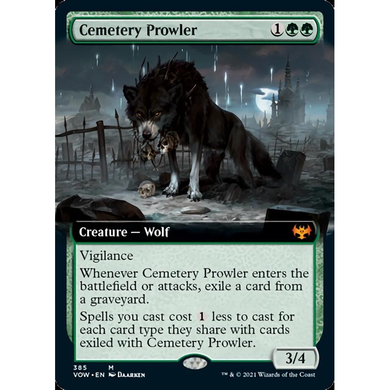 Cemetery Prowler (Extended Art) [Innistrad: Crimson Vow]