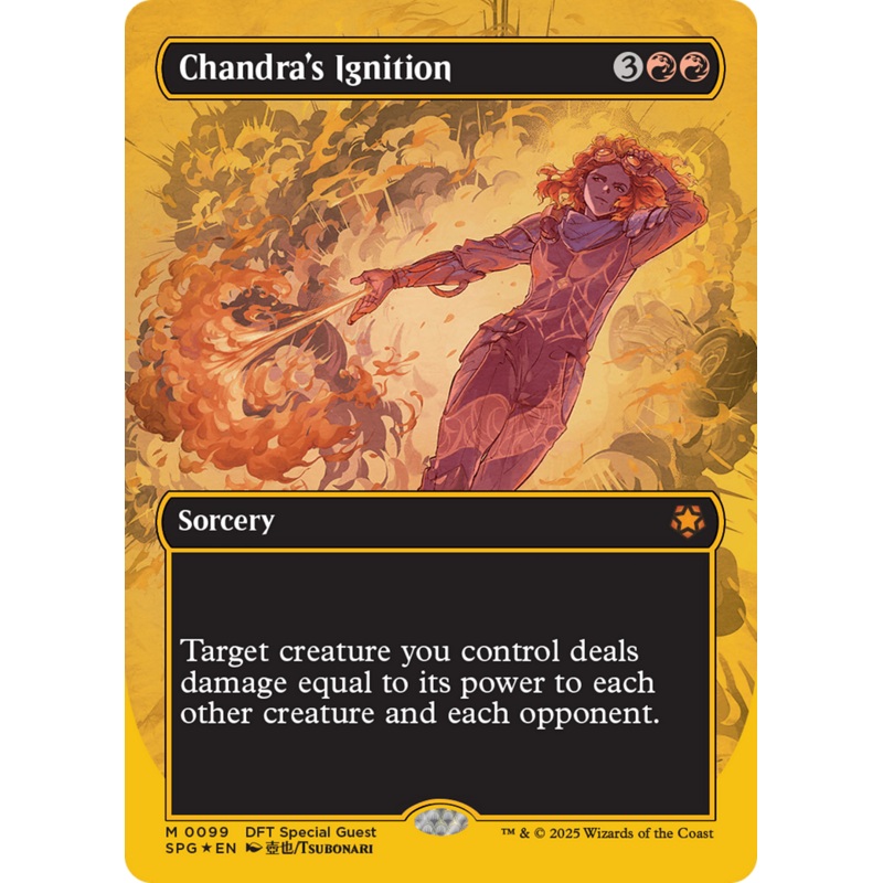 Chandra's Ignition (Borderless) (First-Place Foil) [Aetherdrift Special Guests]