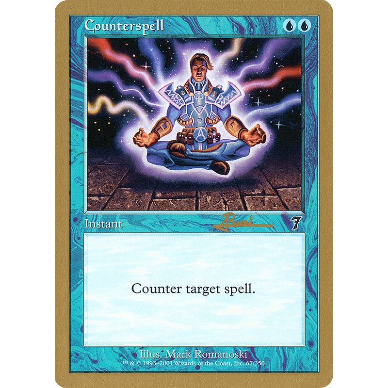 Counterspell (Antoine Ruel) (7ED) [World Championship Decks 2001]