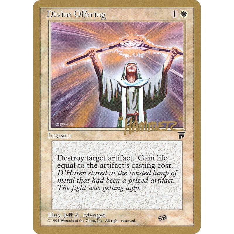 Divine Offering (Shawn "Hammer" Regnier) (SB) [Pro Tour Collector Set]