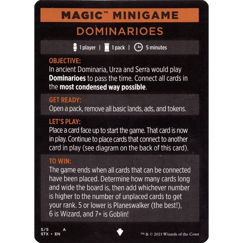 Dominarioes (Magic Minigame) [Strixhaven: School of Mages Minigame]