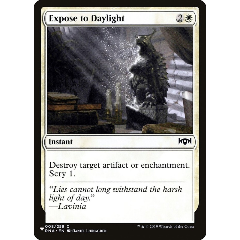 Expose to Daylight [The List]