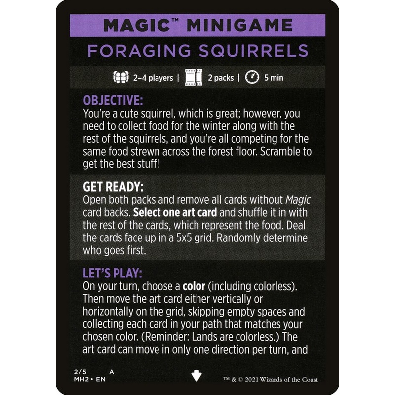Foraging Squirrels (Magic Minigame) [Modern Horizons 2 Minigame]