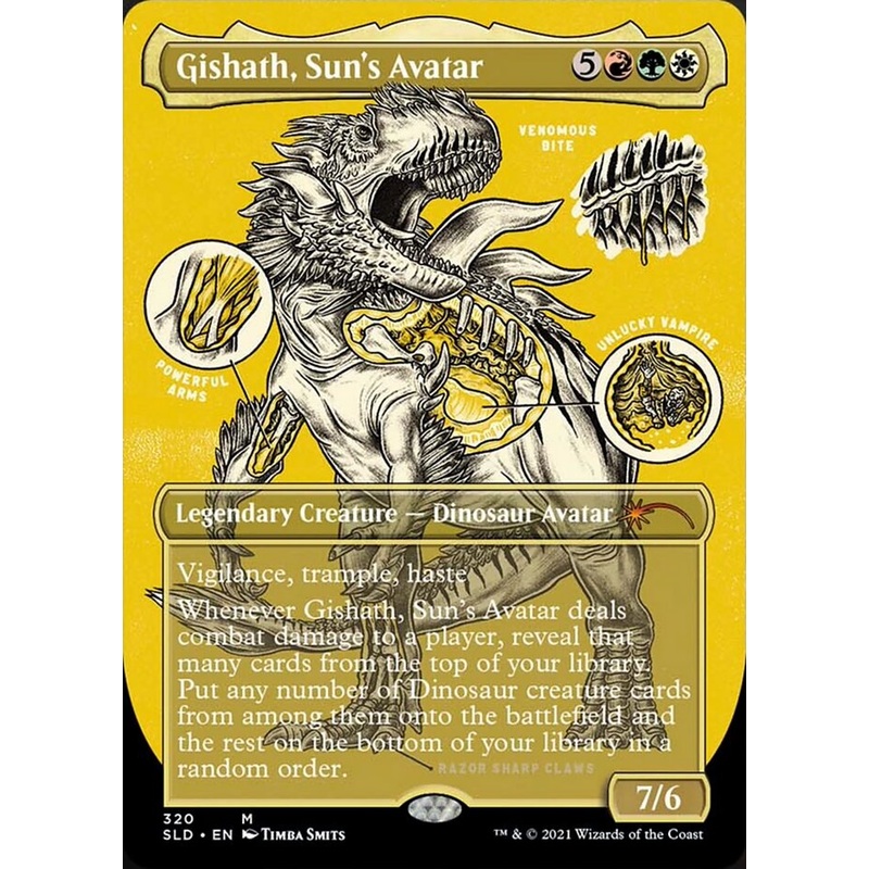 Gishath, Sun's Avatar (Borderless) [Secret Lair Drop Series]