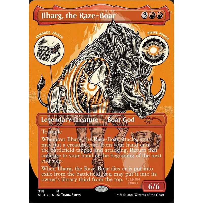Ilharg, the Raze-Boar (Borderless) [Secret Lair Drop Series]