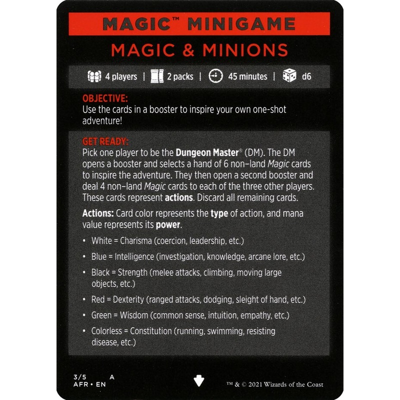 Magic & Minions (Magic Minigame) [Dungeons & Dragons: Adventures in the Forgotten Realms Minigame]