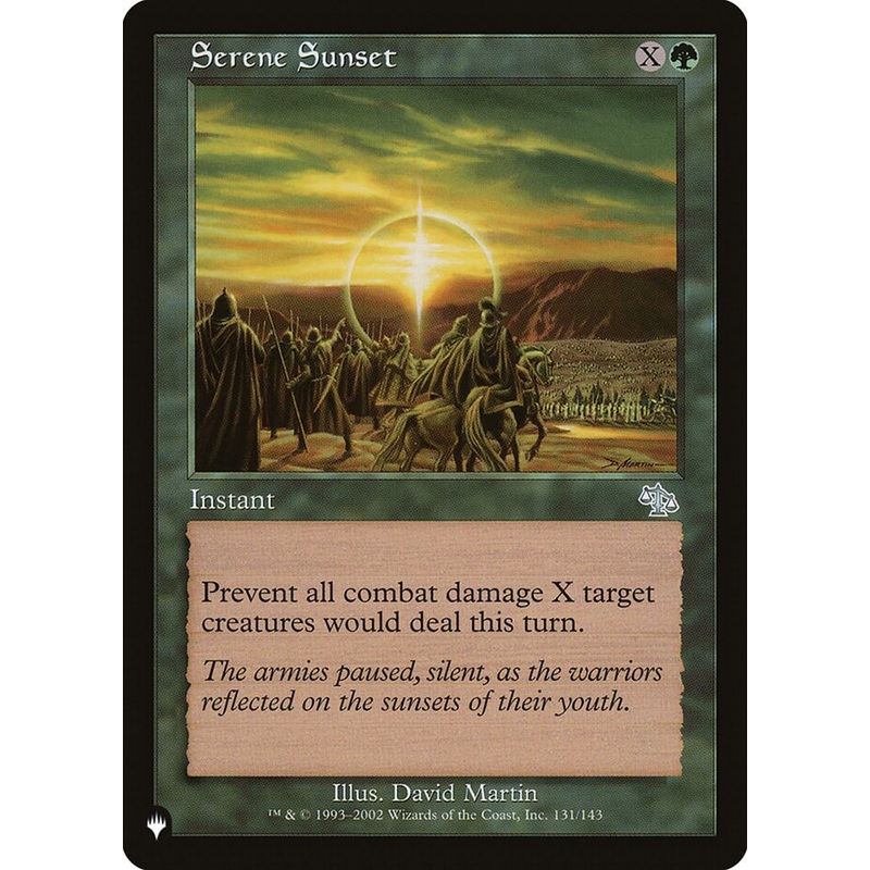 Serene Sunset [The List]
