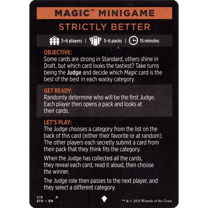 Strictly Better (Magic Minigame) [Strixhaven: School of Mages Minigame]