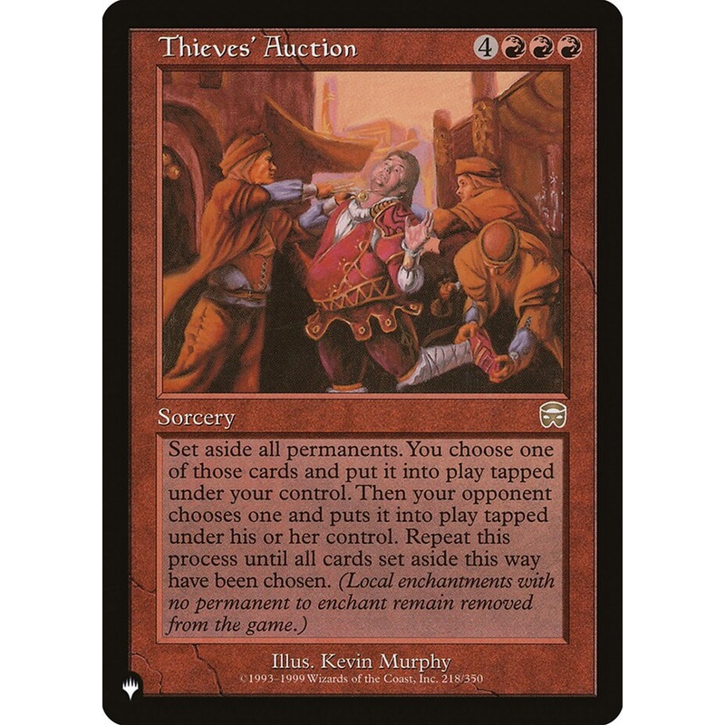 Thieves' Auction [The List]