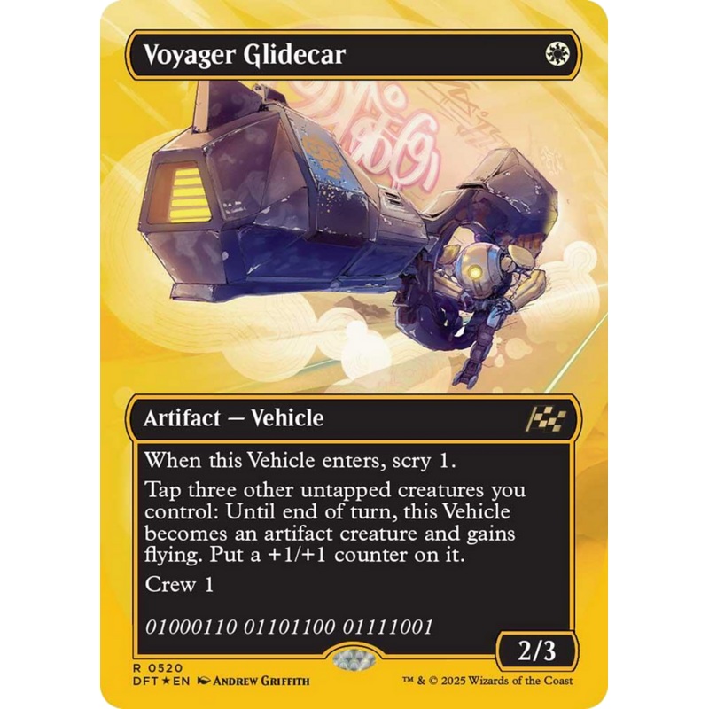 Voyager Glidecar (Borderless) (First-Place Foil) [Aetherdrift]