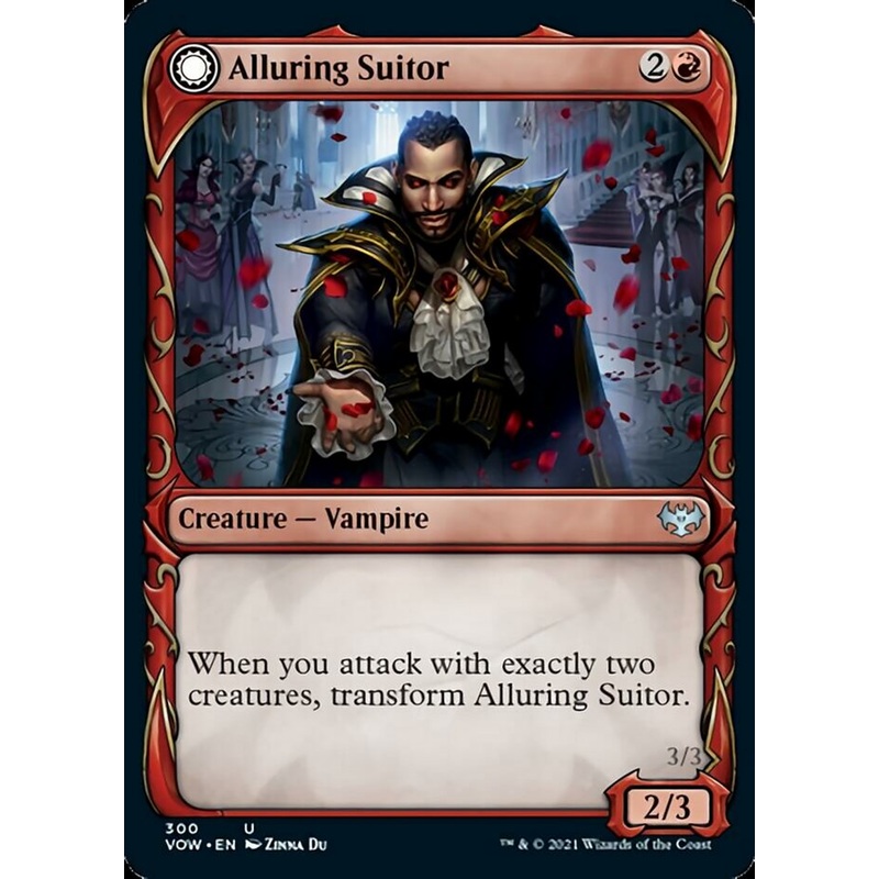 Alluring Suitor // Deadly Dancer (Showcase Fang Frame) [Innistrad: Crimson Vow]