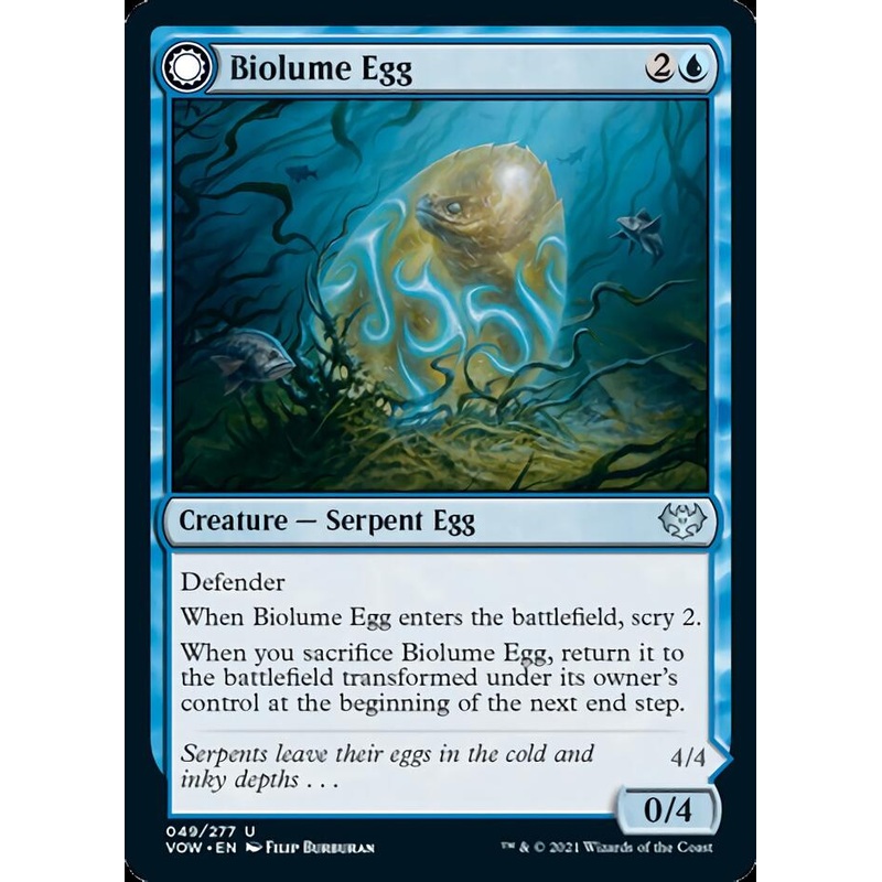 Biolume Egg // Biolume Serpent [Innistrad: Crimson Vow]