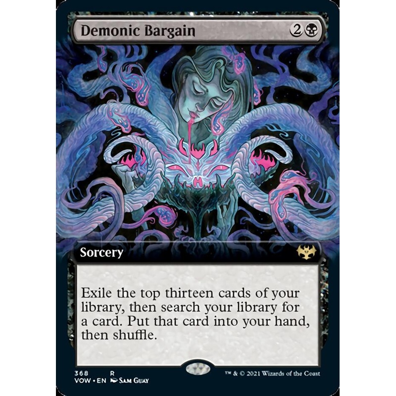 Demonic Bargain (Extended Art) [Innistrad: Crimson Vow]