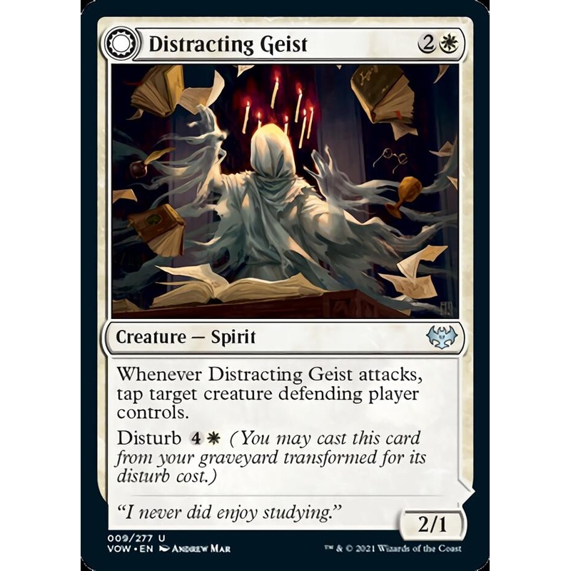 Distracting Geist // Clever Distraction [Innistrad: Crimson Vow]