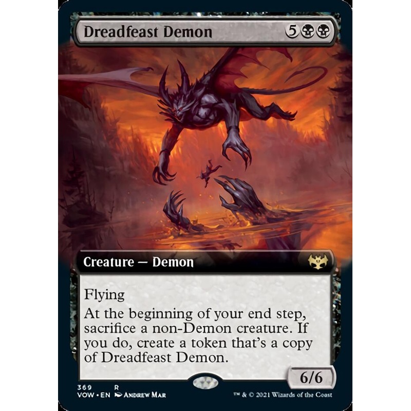 Dreadfeast Demon (Extended Art) [Innistrad: Crimson Vow]