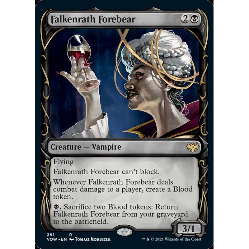 Falkenrath Forebear (Showcase Fang Frame) [Innistrad: Crimson Vow]