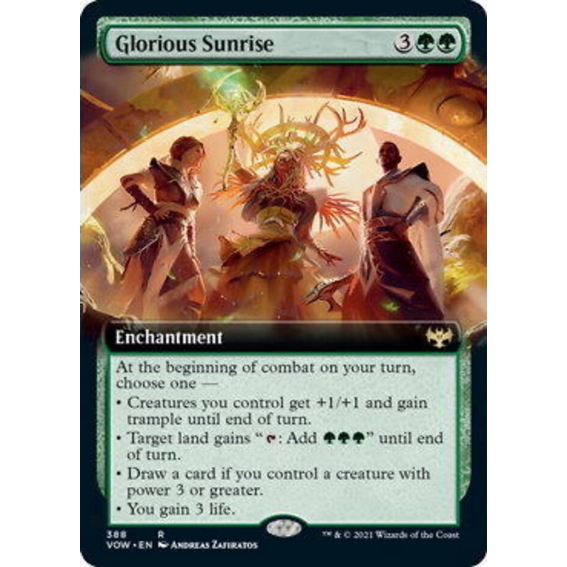 Glorious Sunrise (Extended Art) [Innistrad: Crimson Vow]