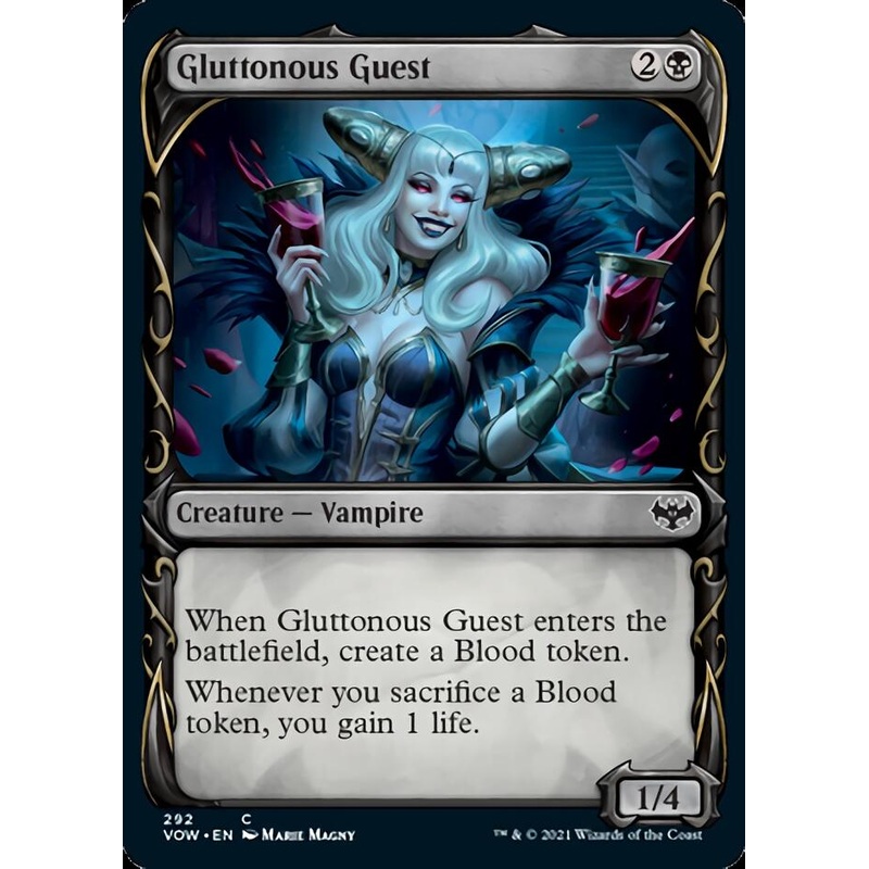 Gluttonous Guest (Showcase Fang Frame) [Innistrad: Crimson Vow]