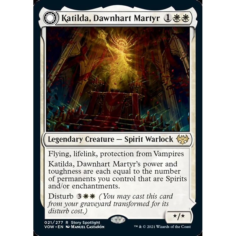 Katilda, Dawnhart Martyr // Katilda's Rising Dawn [Innistrad: Crimson Vow]