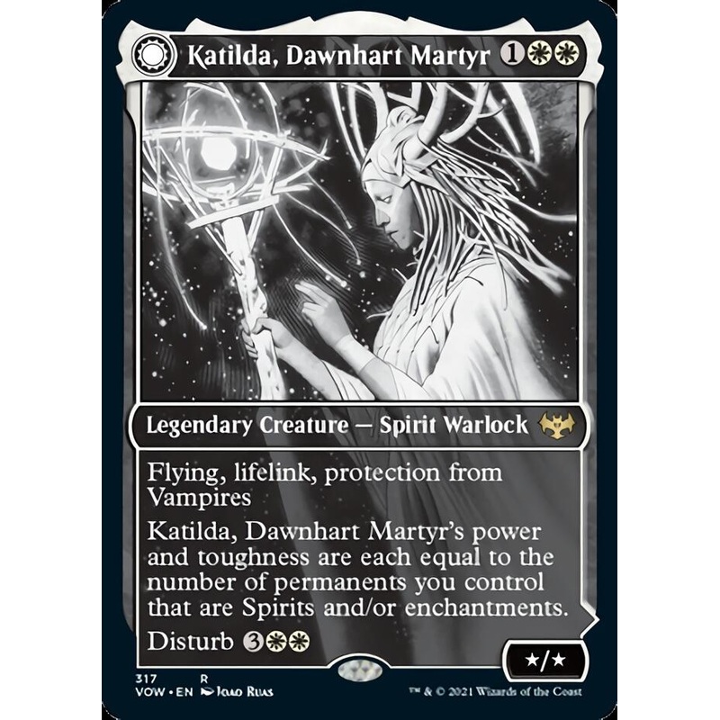 Katilda, Dawnhart Martyr // Katilda's Rising Dawn (Showcase Eternal Night) [Innistrad: Crimson Vow]