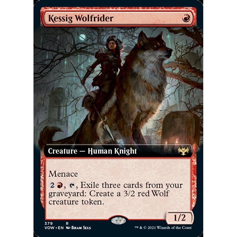 Kessig Wolfrider (Extended Art) [Innistrad: Crimson Vow]