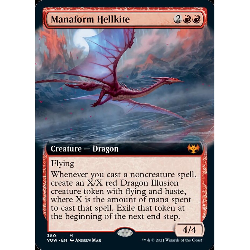 Manaform Hellkite (Extended Art) [Innistrad: Crimson Vow]