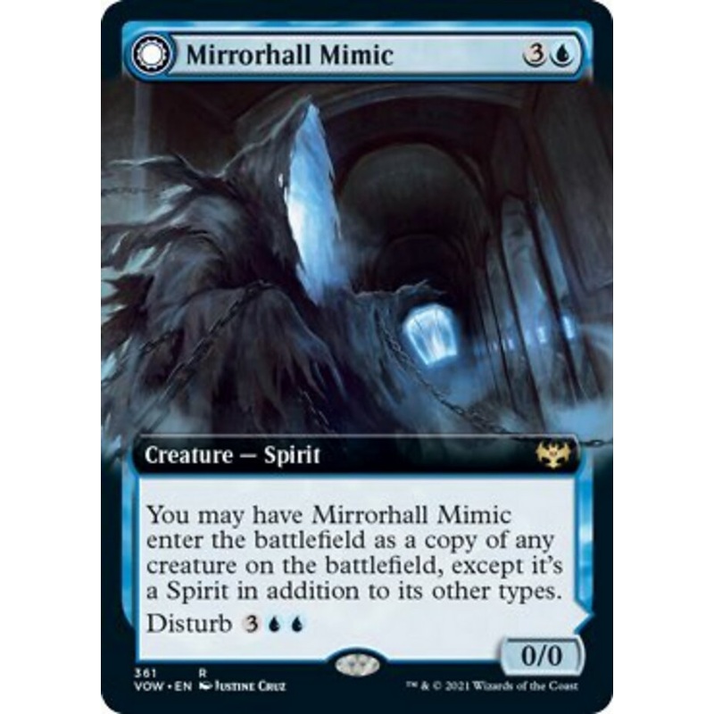 Mirrorhall Mimic // Ghastly Mimicry (Extended Art) [Innistrad: Crimson Vow]