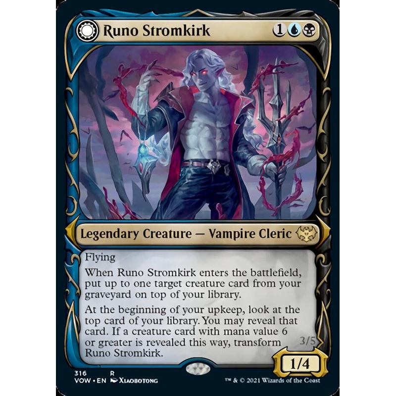 Runo Stromkirk // Krothuss, Lord of the Deep (Showcase Fang Frame) [Innistrad: Crimson Vow]