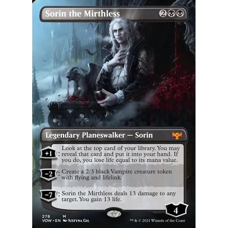 Sorin the Mirthless (Borderless) [Innistrad: Crimson Vow]