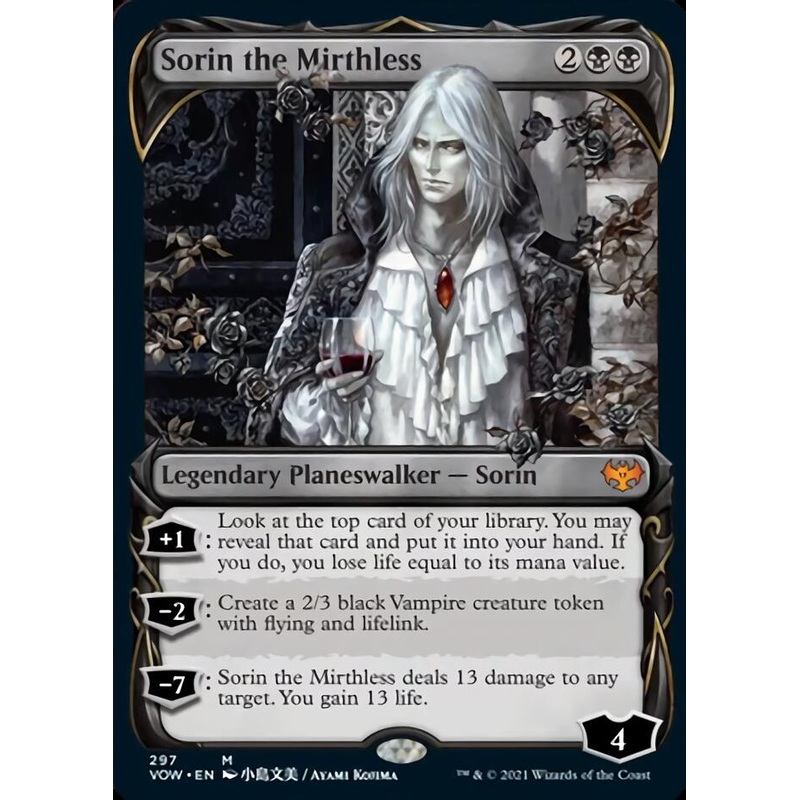 Sorin the Mirthless (Showcase Fang Frame) [Innistrad: Crimson Vow]
