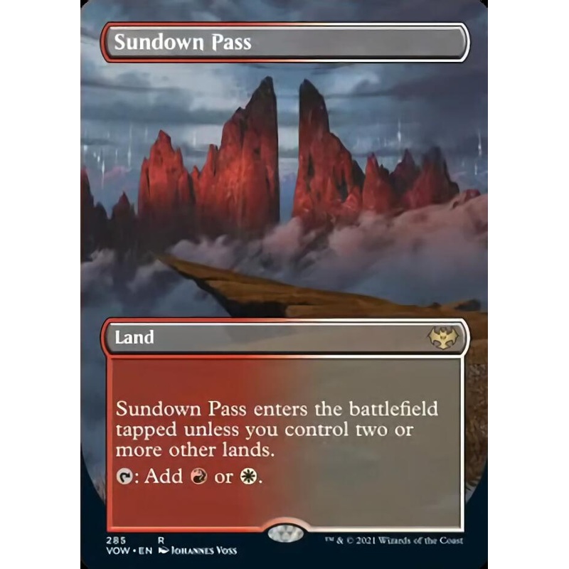 Sundown Pass (Borderless Alternate Art) [Innistrad: Crimson Vow]