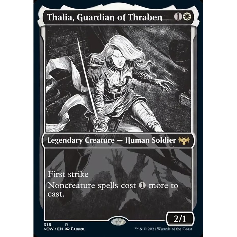 Thalia, Guardian of Thraben (Showcase Eternal Night) [Innistrad: Crimson Vow]