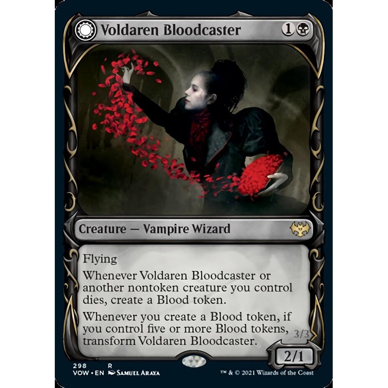 Voldaren Bloodcaster // Bloodbat Summoner (Showcase Fang Frame) [Innistrad: Crimson Vow]