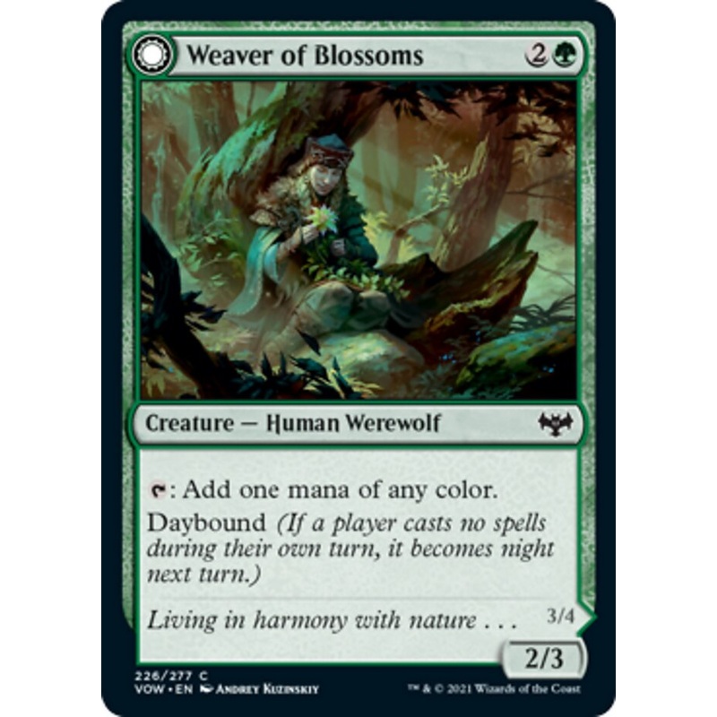 Weaver of Blossoms // Blossom-Clad Werewolf [Innistrad: Crimson Vow]