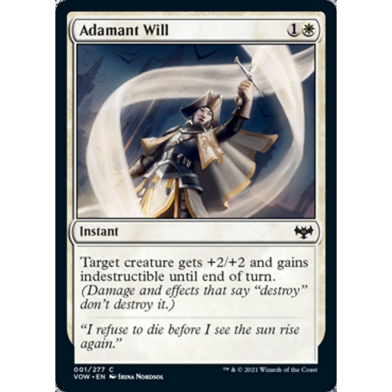 Adamant Will [Innistrad: Crimson Vow]