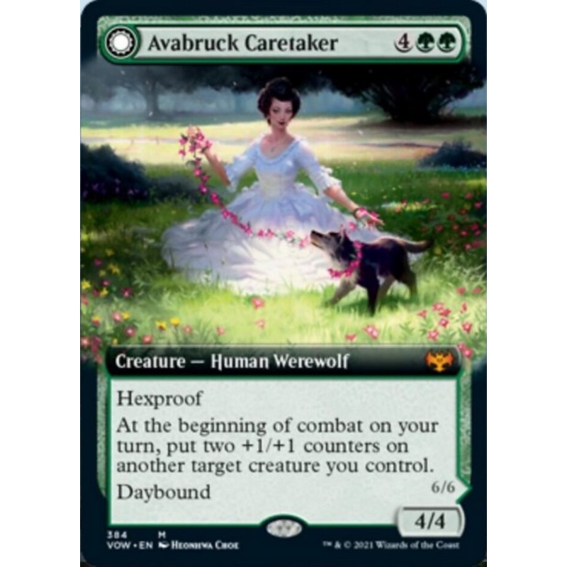 Avabruck Caretaker // Hollowhenge Huntmaster (Extended Art) [Innistrad: Crimson Vow]