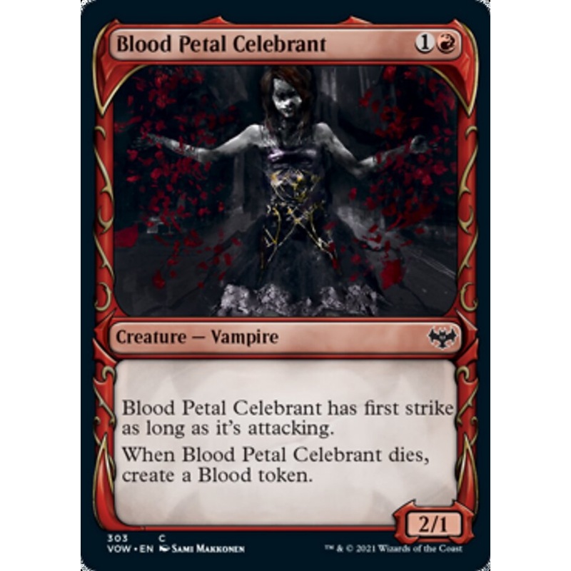 Blood Petal Celebrant (Showcase Fang Frame) [Innistrad: Crimson Vow]