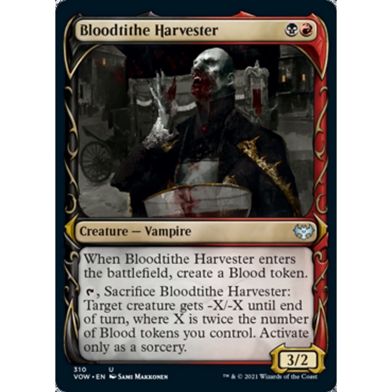 Bloodtithe Harvester (Showcase Fang Frame) [Innistrad: Crimson Vow]