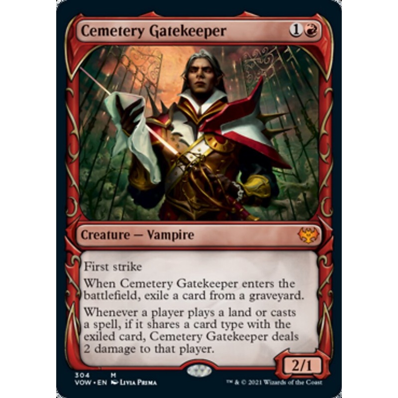 Cemetery Gatekeeper (Showcase Fang Frame) [Innistrad: Crimson Vow]