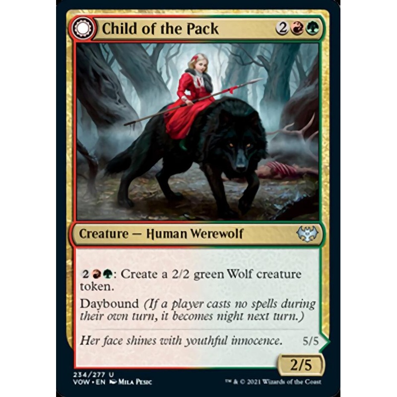 Child of the Pack // Savage Packmate [Innistrad: Crimson Vow]